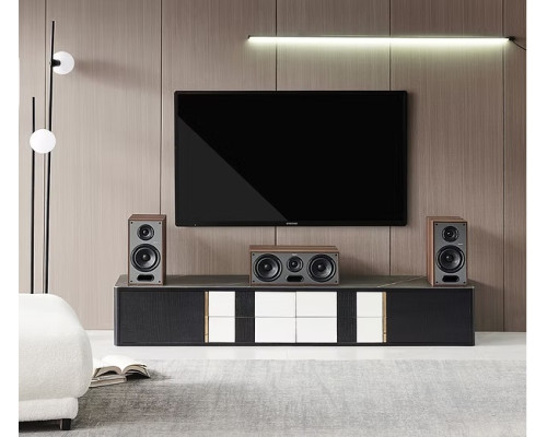 Полична акустична система Elipson Horus 6B Walnut - Dark Grey