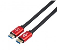 Кабель HDMI-HDMI Red/Gold, пакет, довжина 30 м, 4K, ver 2.0.