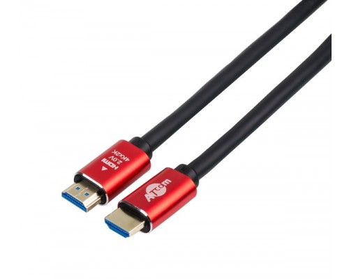 Кабель HDMI-HDMI Red/Gold, пакет, довжина 20 м, 4K, ver 2.0.