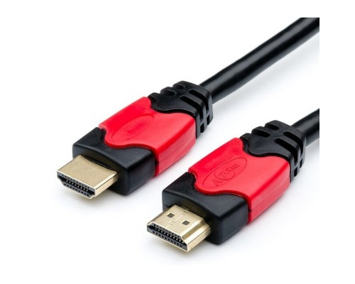 Кабель HDMI-HDMI Red/Gold, пакет, довжина 10 м, 4K, ver 2.0.