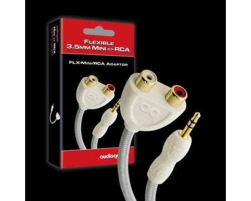 Audioquest Splitter FLX-Mini/RCA Adaptor(Male Stereo 3.5mm. <>2xFemale RCA)