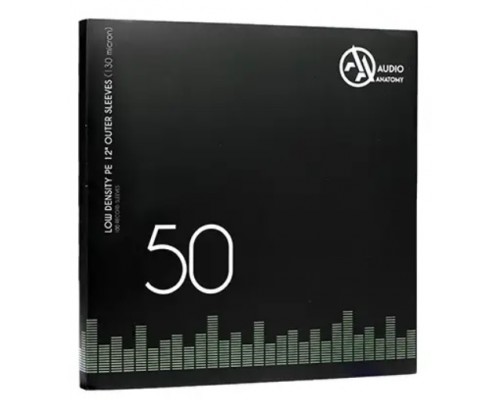Audio Anatomy 50 X 12" PVC With Flap Outer Sleeves 100 Micron