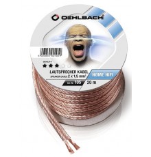 Oehlbach 105 Speaker Cable 2x1,50mm clear 20m spool