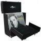 Retro Musique 12 Inch Wooden Vinyl Storage Case For 35 Lps - Black Leather Style