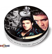 Retro Musique Elvis Presley - 8 Pieces Coaster Set With Real Vinyl Coasters