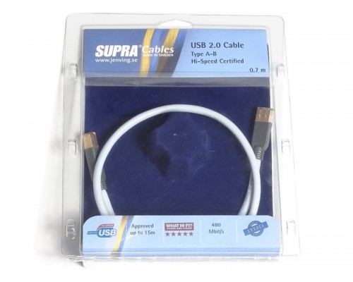 Supra Usb 2.0 A-B Blue 5m