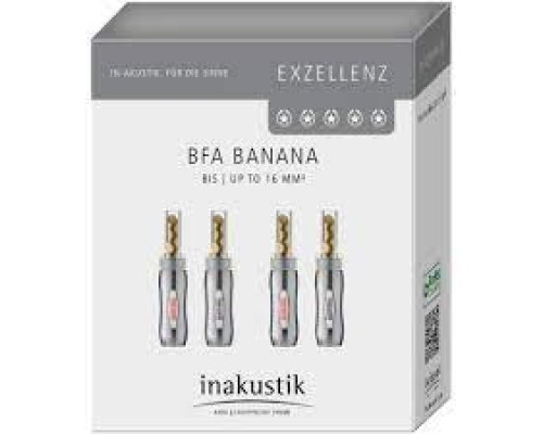 Inakustik Excellence BFA Banana up to 16 mm² Set 4