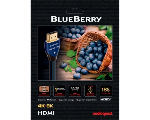 AudioQuest hd 1.5m 18G HDMI BlueBerry